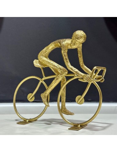 Ciclista Metal Oro 4